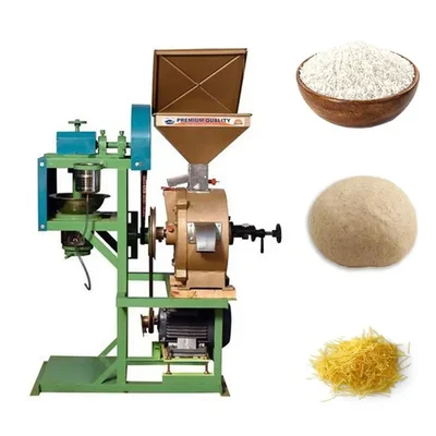 Commercial Sewai Machine & 14"(35.56 Cm) Flour Mill with 3 HP Single Phase Motor